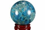 Bargain, Bright Blue Apatite Sphere - Madagascar #100309-1